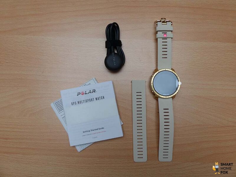 Man sieht der Lieferumfang der Polar Grit X.